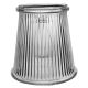 4-1/4" Glass Clip-On Shades - Clear Ribbed