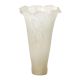 3" Tulip Glass - Acid Etched White
