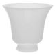 5" White Opal Bell 2-1/4" Fitter