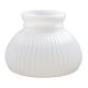6" Student Shade - White Opal Ribbed