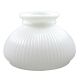 7" Student Shade - White Ribbed