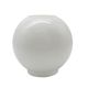 7" Ball Shade - Opal- 4" Fitter - 6 1/2" Ht - Top Opening 3"
