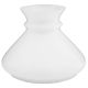 7" Student Shade - White Opal Slant