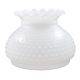 7" Student Shade - Crimp Top White Opal Hobnail