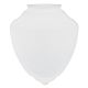8" White Opal Porch Globe - 4" Fitter