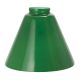 7" Cased Green Cone Glass