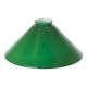 10" Cased Green Wide Cone Glass - 2-1/4IN FITTER