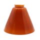 7" Cone - Cased Amber- 2-1/4" Fitter