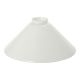 10" Cased White Wide Cone Glass