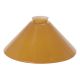 10" Cased Amber Wide Cone Glass