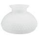 10" Student Shade - White Opal Hobnail