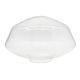 10" Schoolhouse Shade - Clear - 4" Fitter