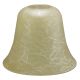5-1/4" Amber/Mica Opal Bell Glass