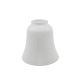 White Opal Bell Glass- 2-1/4 Fitter 5in Height - 5in Bottom Diameter