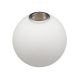3" Neckless Matte Opal Ball With Metal Threaded Insert