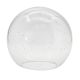 6" Neckless Ball - Clear Seedy - 3" Opening