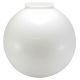 6" Glass Globe with 3-1/4" Fitter - White