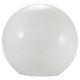 18" White Acrylic Ball Neckless 5-1/4" Opening