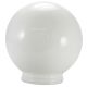 6" White Acrylic Ball 3-1/4 Threaded Fitter