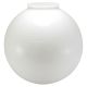 10" White Acrylic Ball 4" Fitter