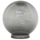 8" Smoke Acrylic Ball 4" Fitter
