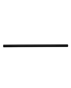 12" Long 1/2" Diameter Steel Pipe With 3/4" Long Inside Threads -1/8 IP Female Thread Both Ends - Black Finish 