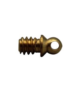 6/32 Solid Brass Cross Drilled Screw - Unfinished - For Hanging Crystals