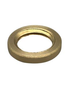 3/4" Solid Brass Round Locknut 1/4F - Unfinished