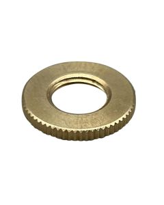 Brass 1/8 IPS - Knurled- Heavy Lock Nut - Unfinished