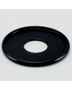 1-1/2" Brass Turned Check Ring - Black