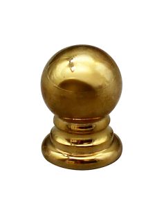 3/4" Solid Brass Finial 1/8F - Unfinished
