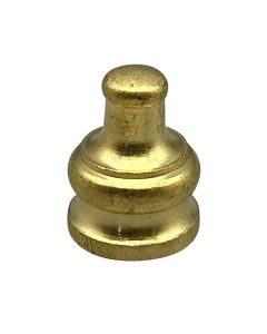 Small Pyramid Knob - Solid Brass - 1/8 IP F - Unfinished
