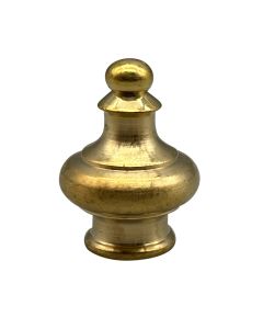 Large Pyramid Knob - Solid Brass - 1/8 IP F - Unfinished