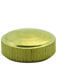 Solid Brass Bracket Cap 1/8F - Unfinished