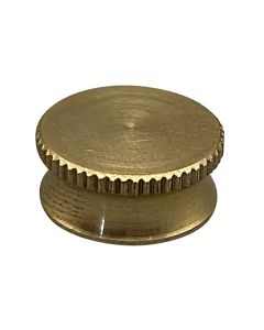 9/16" Brass Bracket Cap - Unfinished