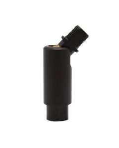 90 Degree Cut-Out Swivel - Solid Brass - Black