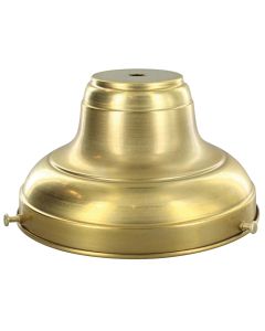 6" Lip Fitter Glass Holder - Solid Brass - Unfinished - 3 X 3/4" Shank Solid Brass Set Screws - Individually Bagged