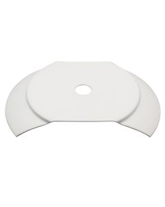 Neckless Ball Holder Insert - For 3" Opening Balls - 6" Balls - 0.6T Steel - Matte White