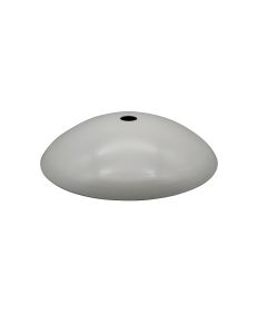 Neckless Ball Holder Cover - For 3" Opening Balls - 6" Balls - 0.7T Steel - Matte White