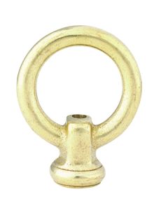 Solid Brass Loop 2-3/4" Dia X 3-1/2" Ht -  With Wireway - 1/8F - Burnished