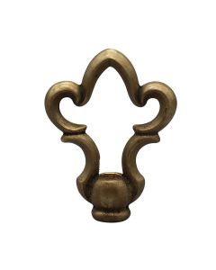 Large Brass Loop Tapped 1/8  IPS - Unfinished