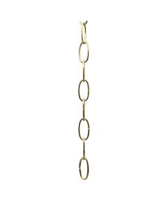 11 Gauge Steel Chain 1 Yard - Brass Plated