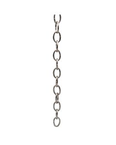 Baby Oval Steel Chain 1 Yard Nickel Plated
