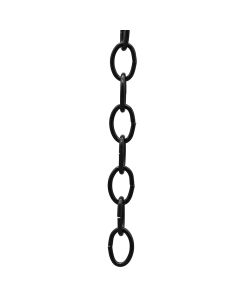 Baby Oval Steel Chain 1 Yard Black