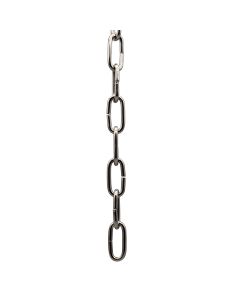 Heavy Side Cut Steel Chain 1 Yard Polished Nickel Plated - 2-1/4" Link Length
