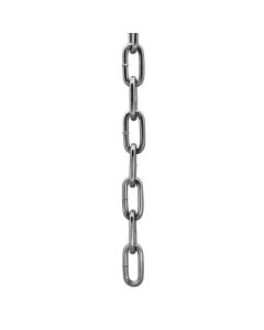 Extra Heavy Steel Chain 1 Yard Polished Nickel Plated