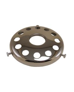 3-1/4" Stamped Uno Holder With (3) 8-32 X 1/2" Knurled Thumbscrews - Steel - Nickel Plated