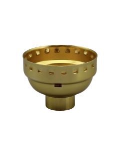Medium Base 1/8F Socket Cap No Set Screw - Polished Gilt