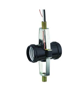 Medium Base 2-Light Switchless Phenolic Socket with Bracket