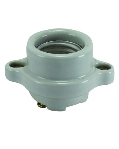 MB Porcelain Sign Socket With Side Wing Mounting